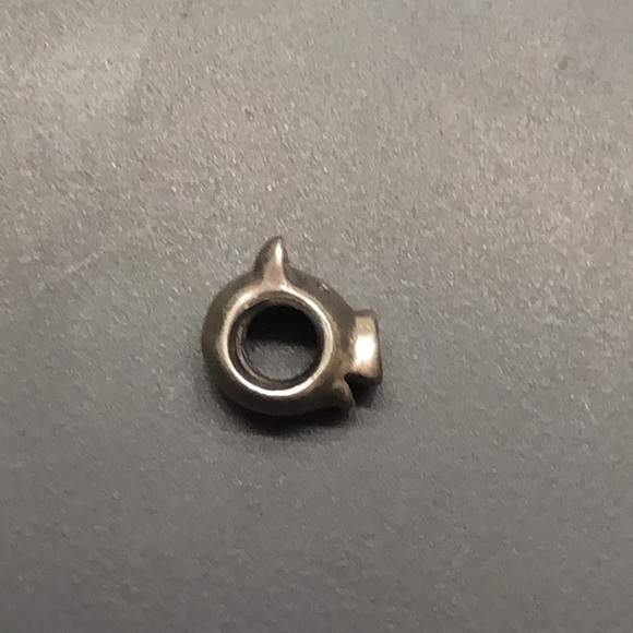 Pandora Retired Pig Head Boar Piggie Piglet hog Charm Sterling Silver ALE 925 - Picture 4 of 5